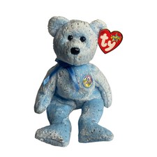 Decade (Light Blue) TY Beanie Babies teddy bear / plush