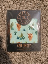 Highland Cow Bamboo Baby Crib Sheet