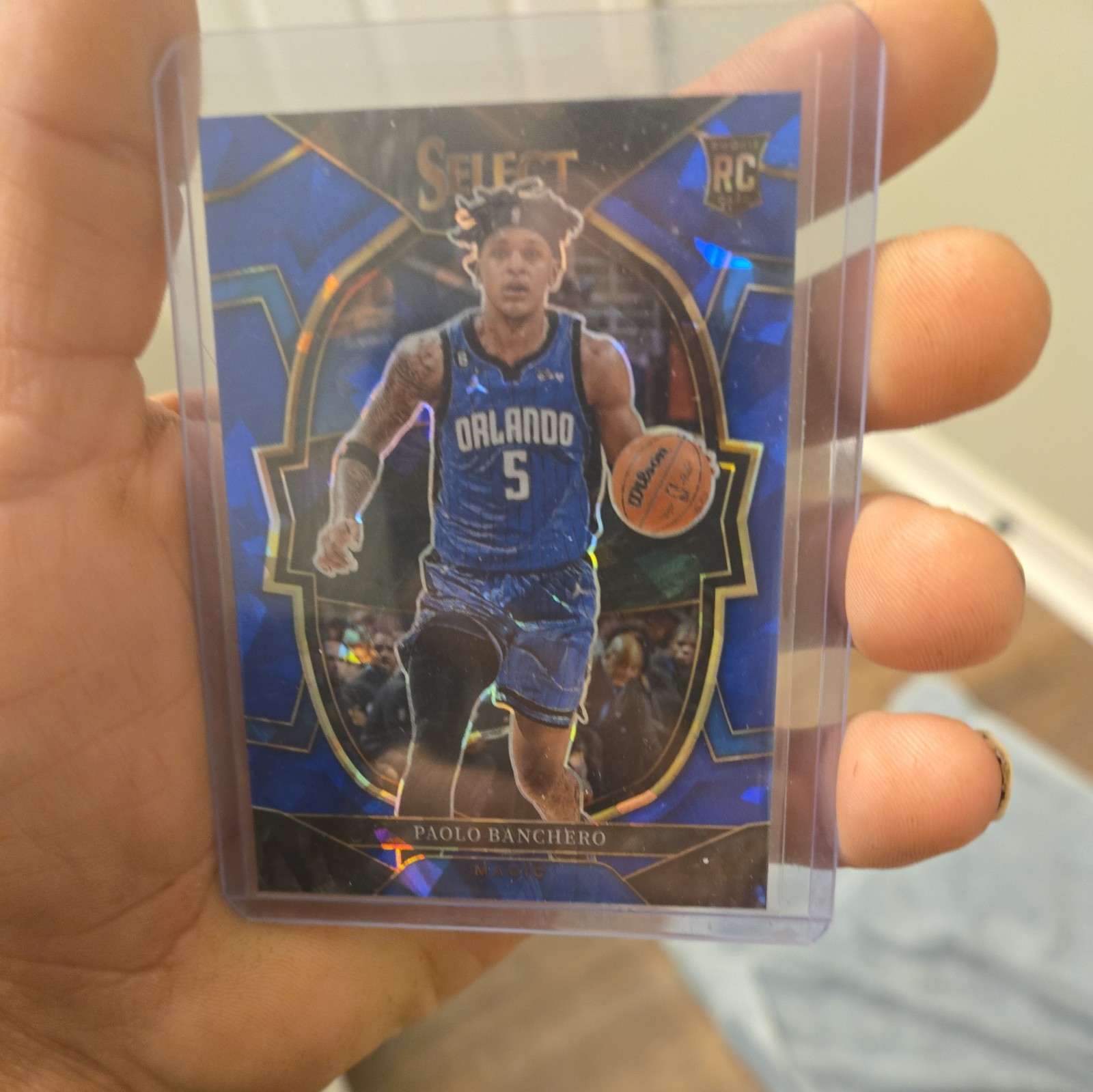 2022-23 Panini Select - Concourse Paolo Banchero #72 Blue Cracked Ice Prizm (RC)