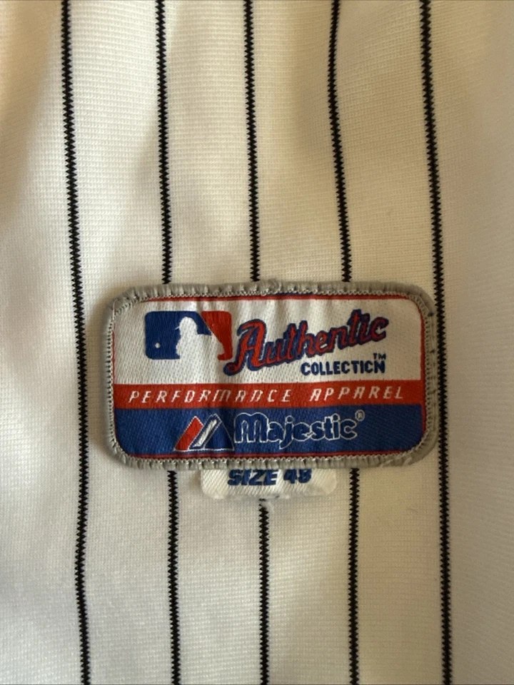 Camiseta para hombre Majestic Derek Jeter #2 New York Yankees Serie Mundial 2009 talla 48 Foto 3 de 4