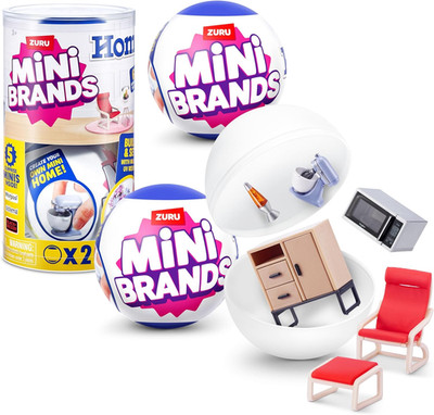 Mini Brands Home Capsula paquete de 2 de ZURU sorpresa del hogar con coleccionab