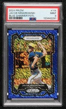 2024 Panini Prizm FOTL Blue Shimmer 9/15 Jacob Misiorowski #114 PSA 9 MINT 16wc