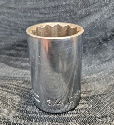 Craftsman V-Series 3/4'' 12pt 1/2'' Drive Socket Made in USA