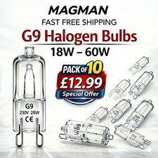 G9 Halogen Light Bulbs 18w 25w 28w 33w 40w 60w Clear Capsule Dimmable 10 Pack