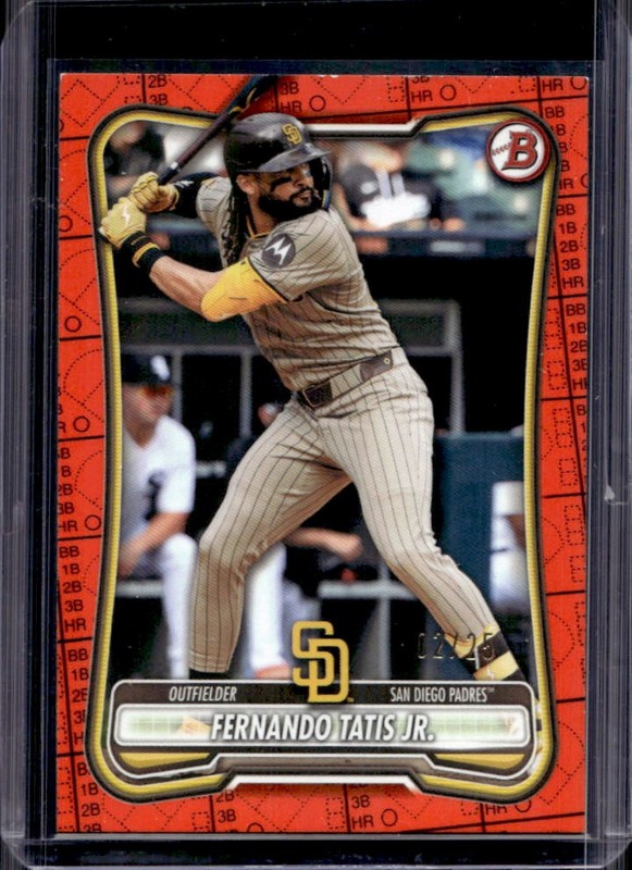 2026 Bowman Fernando Tatis Jr. Orange Pattern #/25 Padres
