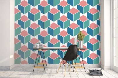 3D Geometric Decoration Pattern Wall Murals Wallpaper Murals Wall Sticker