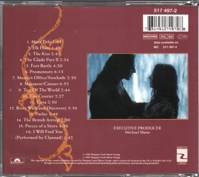 The Last of the Mohicans CD New & Sealed - Image 2 of 2