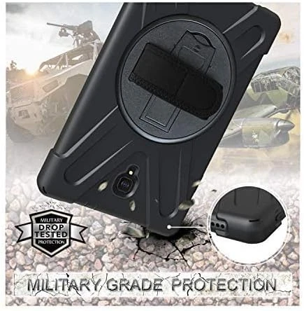 Funda KIQ para Galaxy Tab A 10.5 T590 2018, protector blindado a prueba de golpes negra Foto 3 de 4