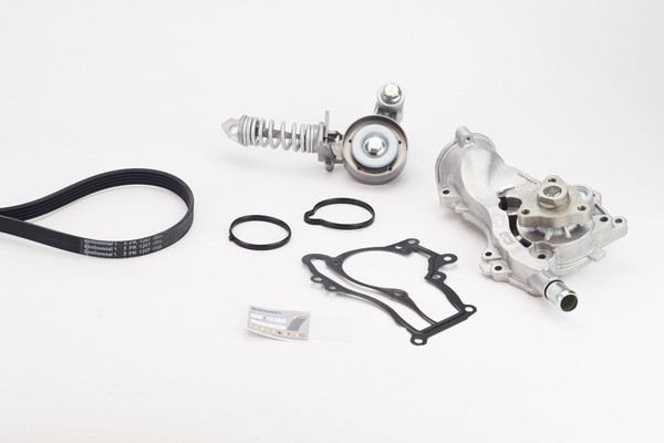 Continental Ctam Wasserpumpe + Keilrippenriemensatz 5PK1207WP2 FüR Opel-image
