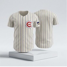 Custom Name - Cubs 1960s Giveaway Baseball Jersey - All Size