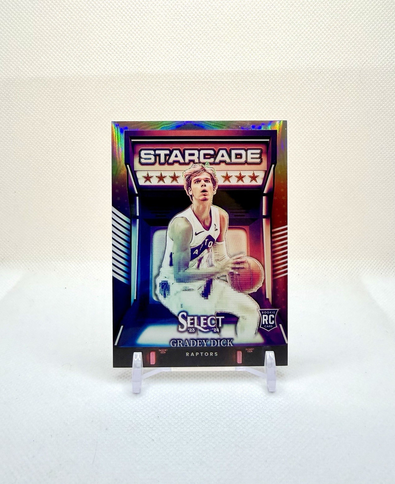GRADEY DICK RC STARCADE CASE HIT — 2023-24 Panini Select #13 Toronto Raptors SSP
