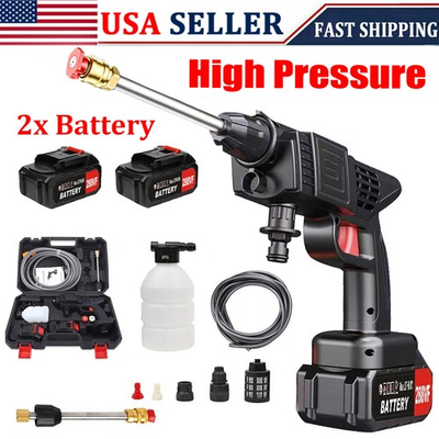 #ad Cordless Electric High Pressure Water Spray Gun Car Yard Washer Cleaner Tool US $29.98