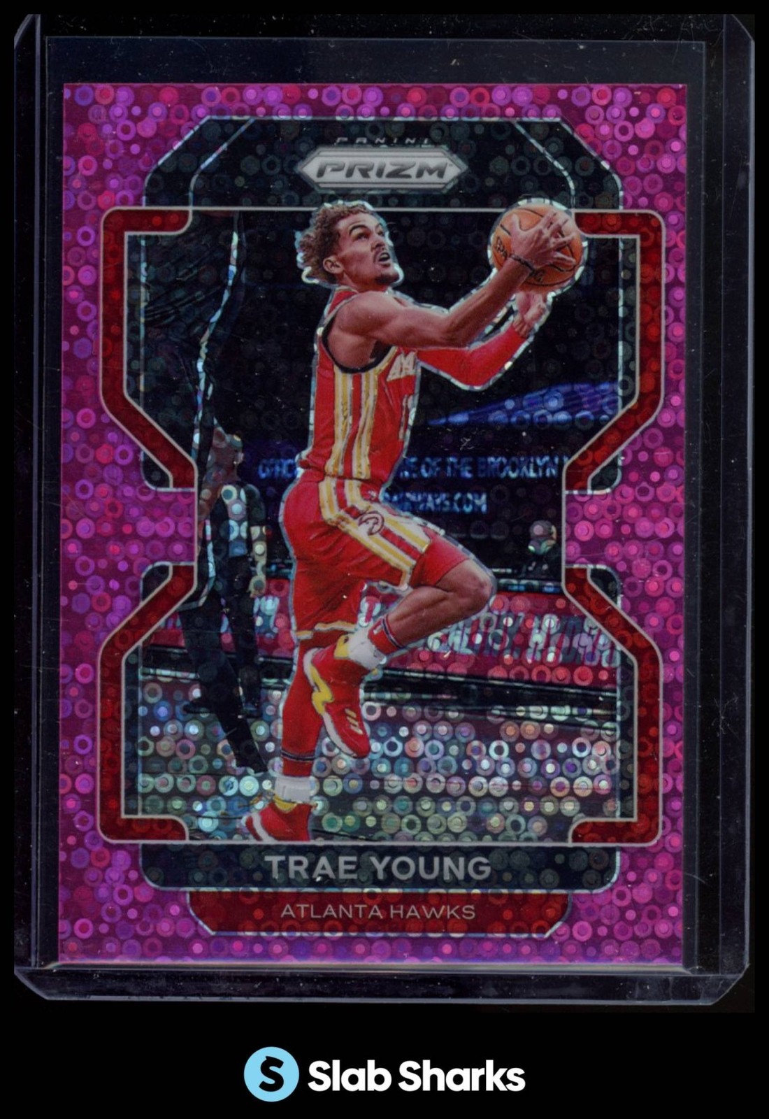 2021 PANINI PRIZM #26 TRAE YOUNG FAST BREAK PINK /50