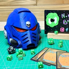 Space Marine Deck Box MTG Pokemon One Piece EDH Warhammer 40k Dice Storage