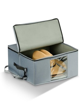 Cowboy Hat Storage Box, Sturdy Support Crush-Proof Dust-Proof Stackable, Grey
