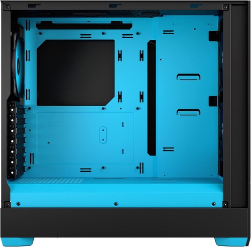 Fractal Design Pop Air RGB Cyan Core - Tempered Glass Clear Tint - Honeycomb Mes - Photo 3/10
