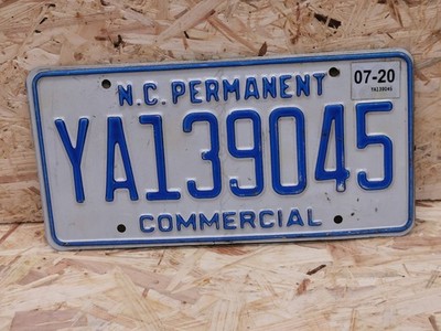 NUMMERNSCHILD USA NORTH DAKOTA N.C. PERMANENT - US KENNZEICHEN