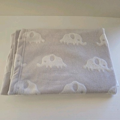 ANKO Blanket Grey Elephant Security Comfort Cuddle Pram Baby Nursery