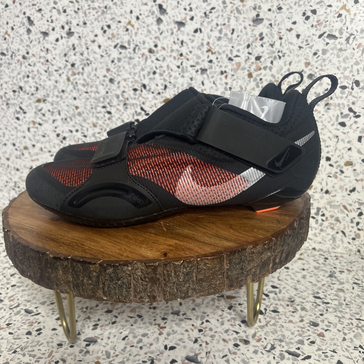 Nike SuperRep Cycle Cycling Shoes Black/Hyper Crimson Men display picture 2