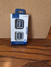 Insignia - Bumper Cases for Apple Watch 45mm 2-Pack - Black/Clear