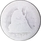 1873 25c Seated Liberty Quarter ~ Fair Details