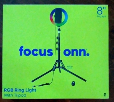 Focus Onn RGB Ring Light with Ajustable tripod NIB
