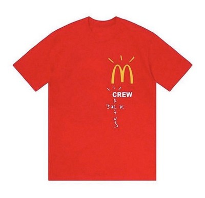 TRAVIS SCOTT Cactus Jack McDonald's Red T-Shirt Men s Size M #Cactusjack Rare