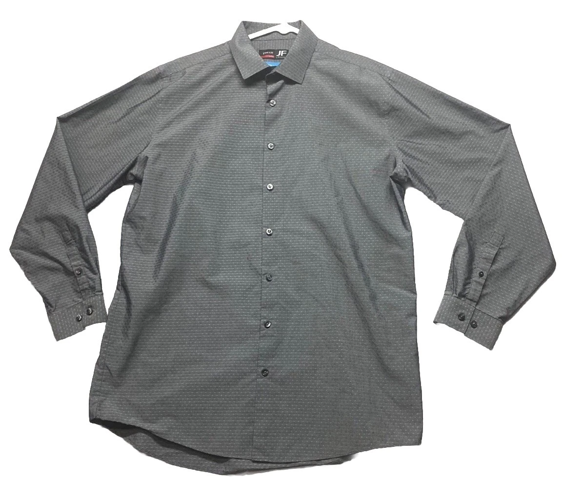 J. Ferrar Slim Gray Dress Shirts for Men for sale | eBay