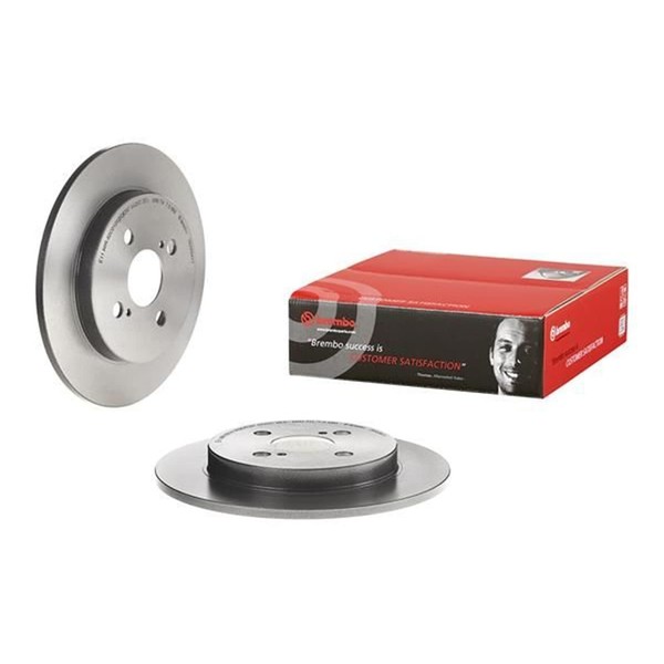 2X Brembo Bremsscheiben 259Mm Voll Hinten Passend FÜR Aston Martin Cygnet-image