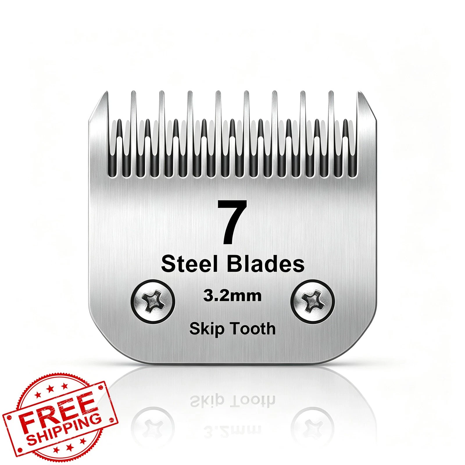 Pet Grooming Clipper Blades 7 Skip Tooth 1/8in Andis Oster Wahl