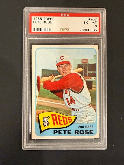 1965 Topps Pete Rose #207 – PSA 6 EX-MT – Cincinnati Reds