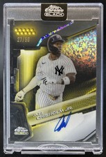 2026 Topps Chrome Black Jazz Chisholm Jr. Auto Gold Mini-Diamond /50 Yankees