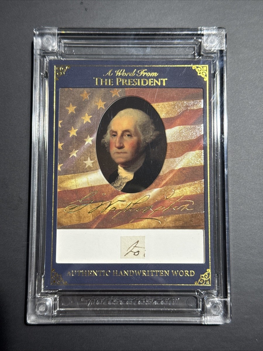 POTUS 2025 A Word From The President George Washington Auth