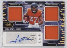 2024 Panini Absolute Rookie Premiere Materials 29/399 Audric Estime Auto 3hd