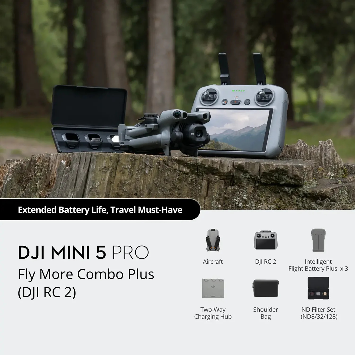 DJI Mini 5 Pro Drone Fly More Combo Plus (DJI RC 2)