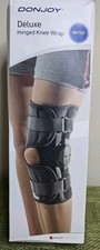 Donjoy Deluxe Hinged Knee Wrap Brace DRYTEX Adult XL Black 81-07588