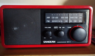 Sangean WR 11 Retro Tischradio Red