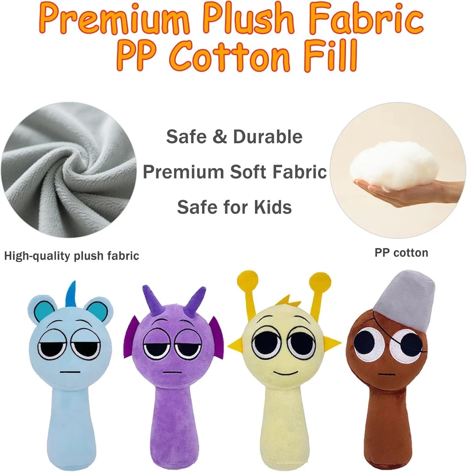 5/10/20 Sprunki Plush Toys Horror Game 8 Inch Soft Stuffed Spunki Plushies Gift - Image 3 of 4