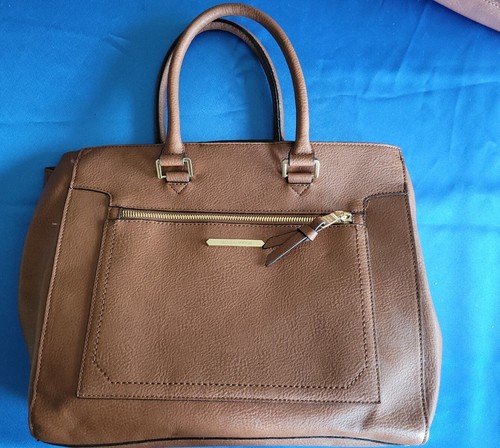 Steve Madden Women Rust Leather Tote 