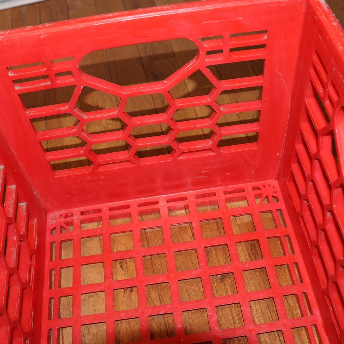 Vintage Sealtest Red Plastic Milk Crate,Stackable | eBay
