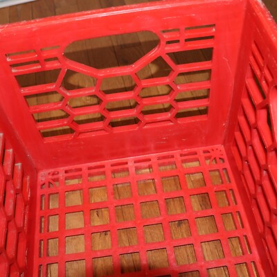 【USA vintage】Sealtest ミルククレート　アメリカ ビンテージ Vintage Sealtest Red Plastic Milk Crate,Stackable | eBay