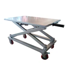 USED 23.6in x 37.4in Height Adjustable Heat Printing Equipment Platform Cart