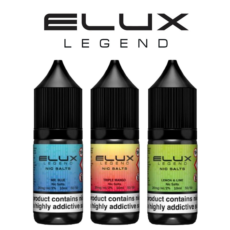 elux vape juice flavours Nic Salt 10ml E Liquid 50VG/50PG PACK OF 10 PC-NIC SALT ELUX Color:In Da Couch GCore RAZ RYL Spring Edition
