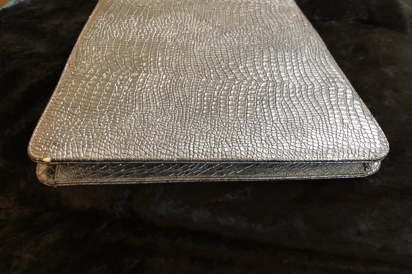 Vtg 1950s Women’s Gainsborough Silver Purse Handbag S… Gem