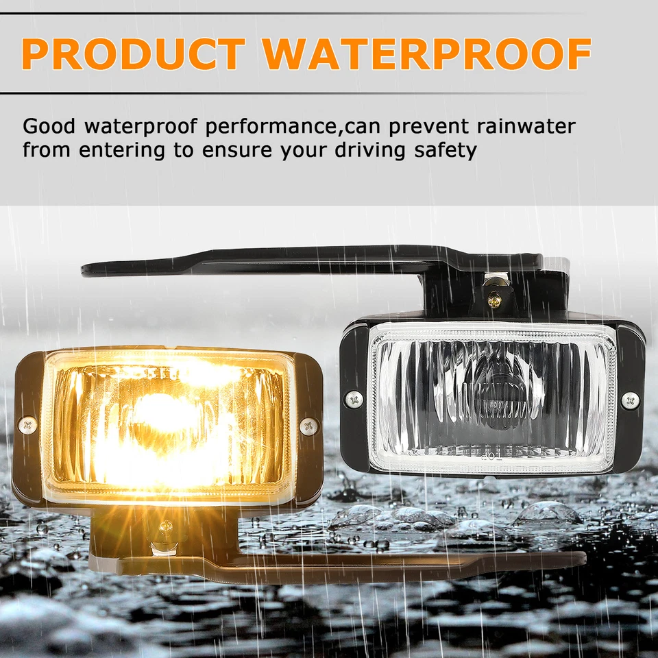 Bumper Fog Lights Driving Lamp For 1988-1998 99 00 Chevy GMC C/K 1500 Left+Right - Image 4 of 4