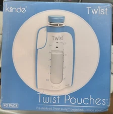 Kiinde Breast Milk Storage Twist Pouch 40 Pack Brand New