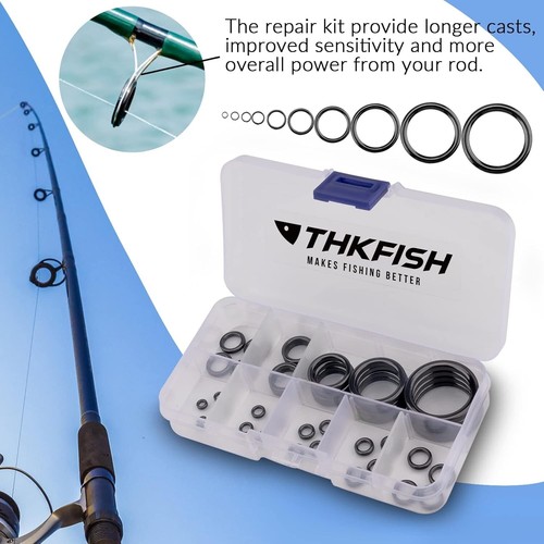 Ceramic Fishing Rod Eye Repair Kit - 40pcs Lightweight, Smooth, Reliable Guides - Picture 6 of 11