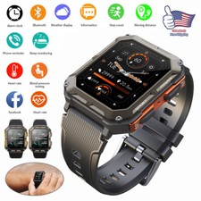 1x Man Sports Outdoor Waterproof Smart Watch For Rugged Tactical Fitness Tracker