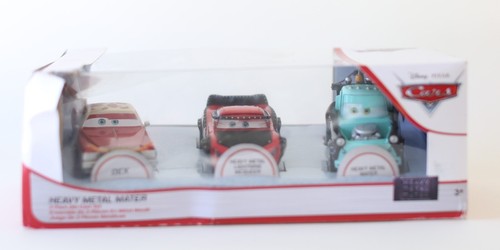 Disney Pixar Cars Heavy Metal Mater Die-Cast Lightning McQueen Dex Pack Of 3 - Picture 2 of 6