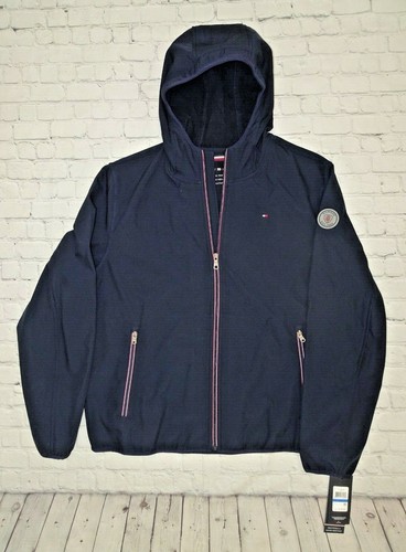 tommy hilfiger men's hooded soft shell jacket
